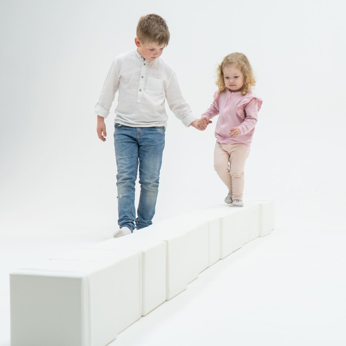 soft play set met zachte bouwblokken voor baby's en peuters tot 3 jaar