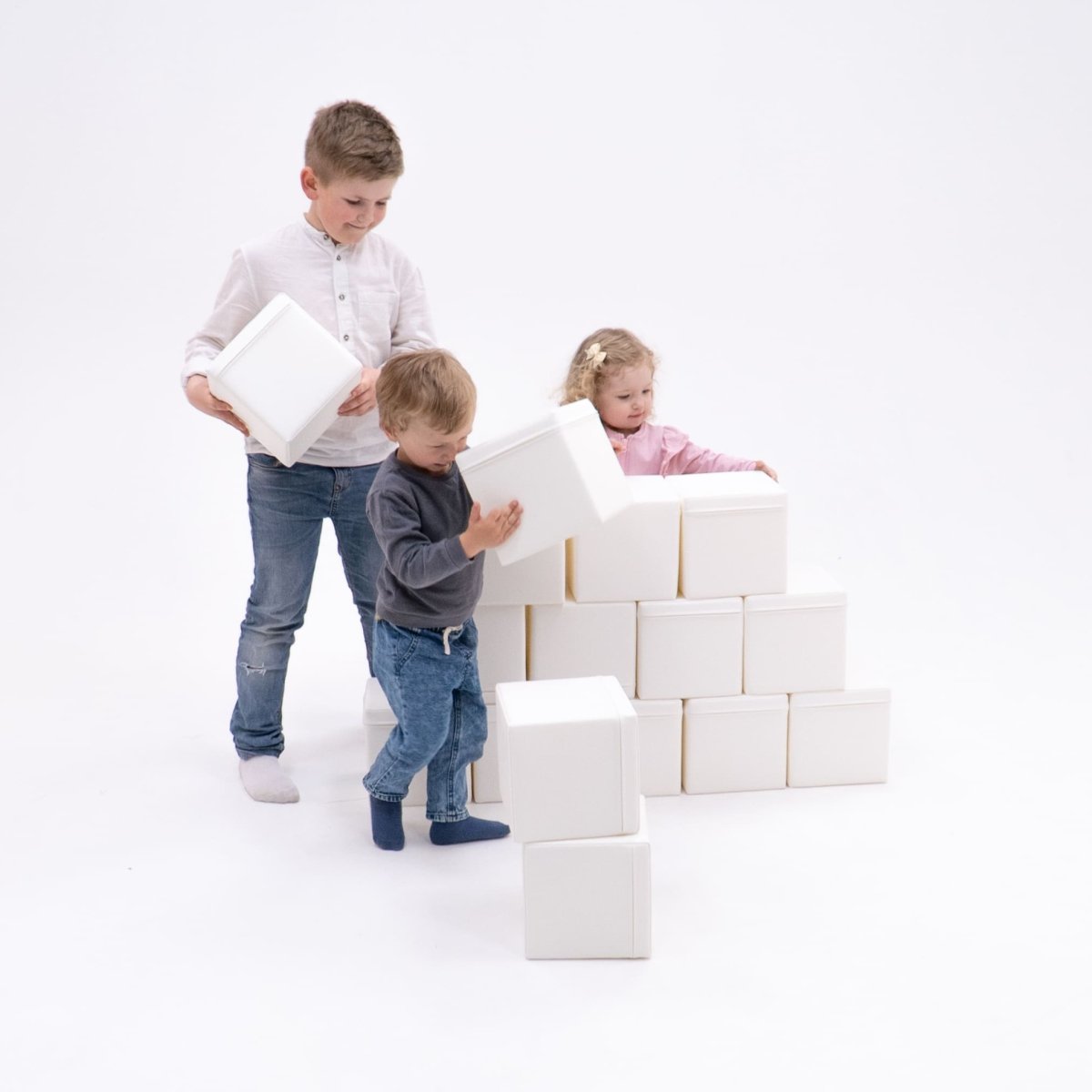 soft play set met zachte bouwblokken voor baby's en peuters tot 3 jaar