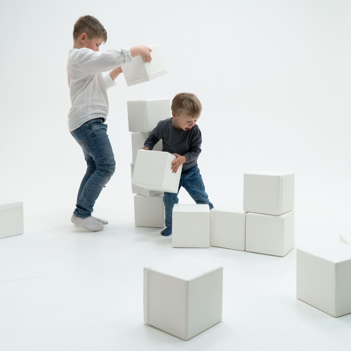 soft play set met zachte bouwblokken voor baby's en peuters tot 3 jaar