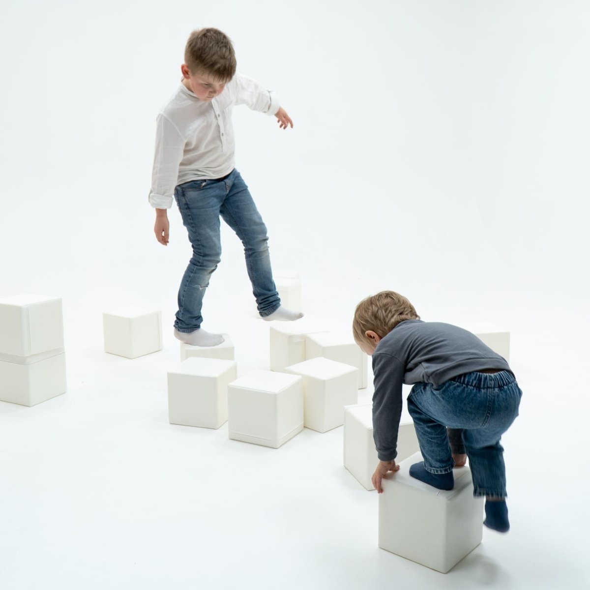 soft play set met zachte bouwblokken voor baby's en peuters tot 3 jaar