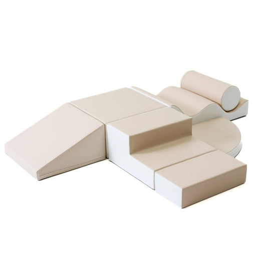 soft play set met modulaire foamblokken voor baby's peuters en kleuters