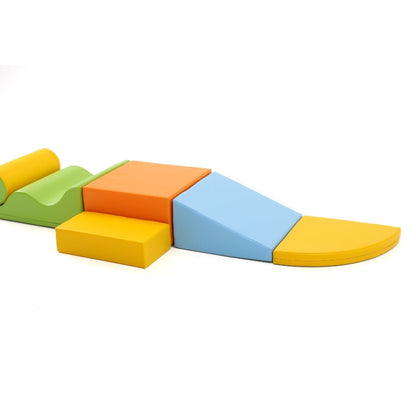 soft play set met modulaire foamblokken voor baby's peuters en kleuters