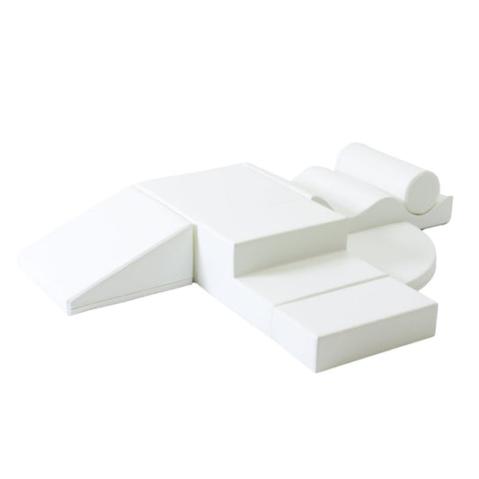 soft play set met modulaire foamblokken voor baby's peuters en kleuters
