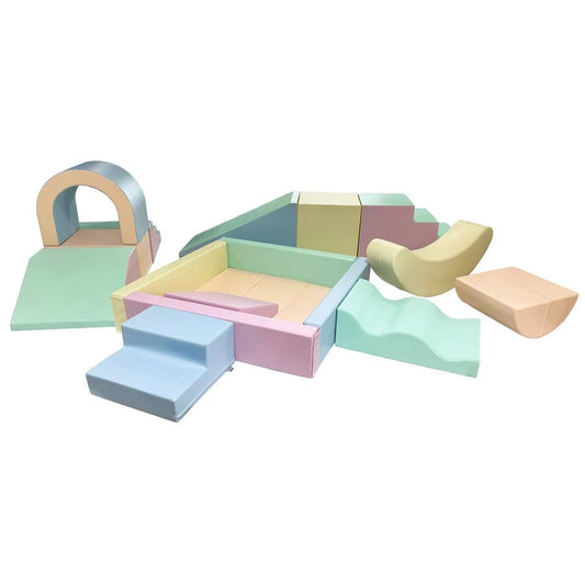 soft play set voor feestelijk spelen voor baby's peuters en kleuters