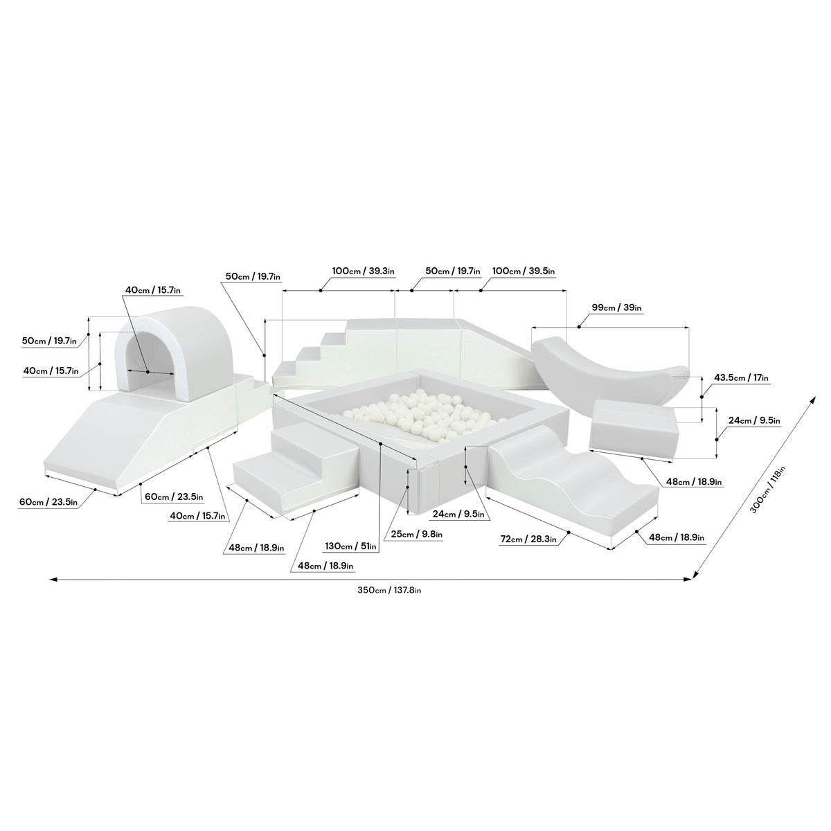 Soft Play Party set - Foam blokken feest set - Speelset