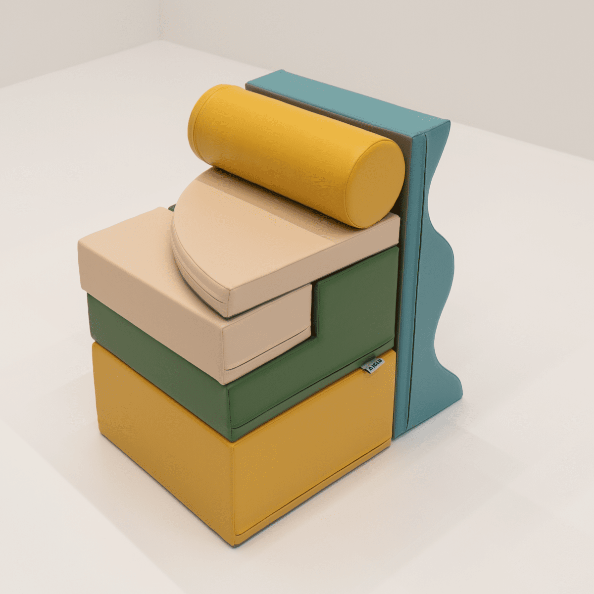 soft play set met zachte bouwblokken voor baby's peuters en kleuters
