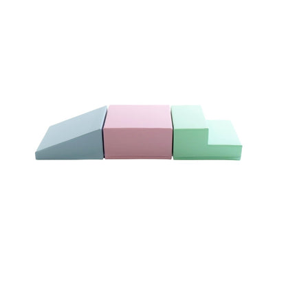 soft play set met modulaire foamblokken voor baby's peuters en kleuters