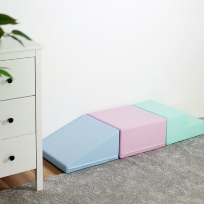 soft play set met modulaire foamblokken voor baby's peuters en kleuters