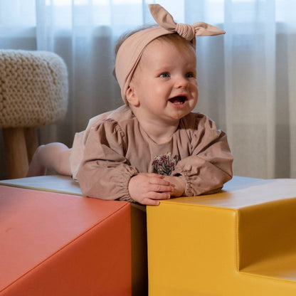 soft play set met modulaire foamblokken voor baby's peuters en kleuters