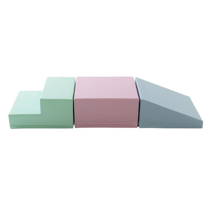 soft play set met modulaire foamblokken voor baby's peuters en kleuters