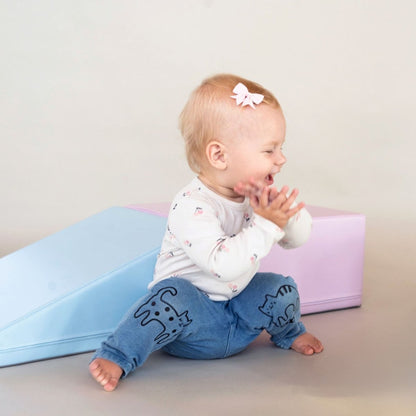 soft play set met modulaire foamblokken voor baby's peuters en kleuters