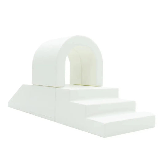 soft play set met tunnel met glijbaan voor baby's peuters en kleuters