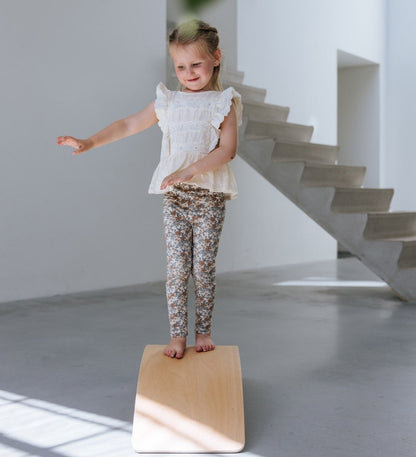 houten balance board in naturel hout