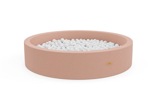soft play ballenbak met 300 ballen in roze