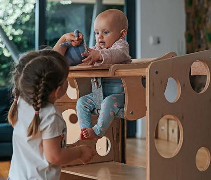 babyzitje voor leertoren voor baby's
