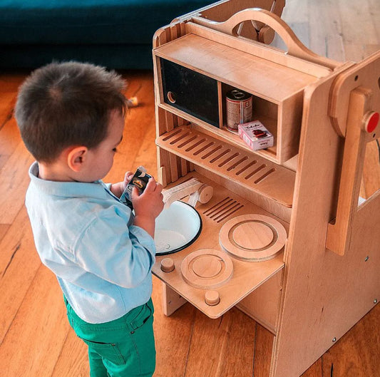 Mini keuken - accessoire Montessori speeltafel - 
