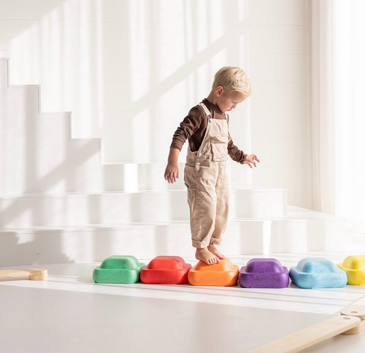 balansstenen als set voor actief spelen