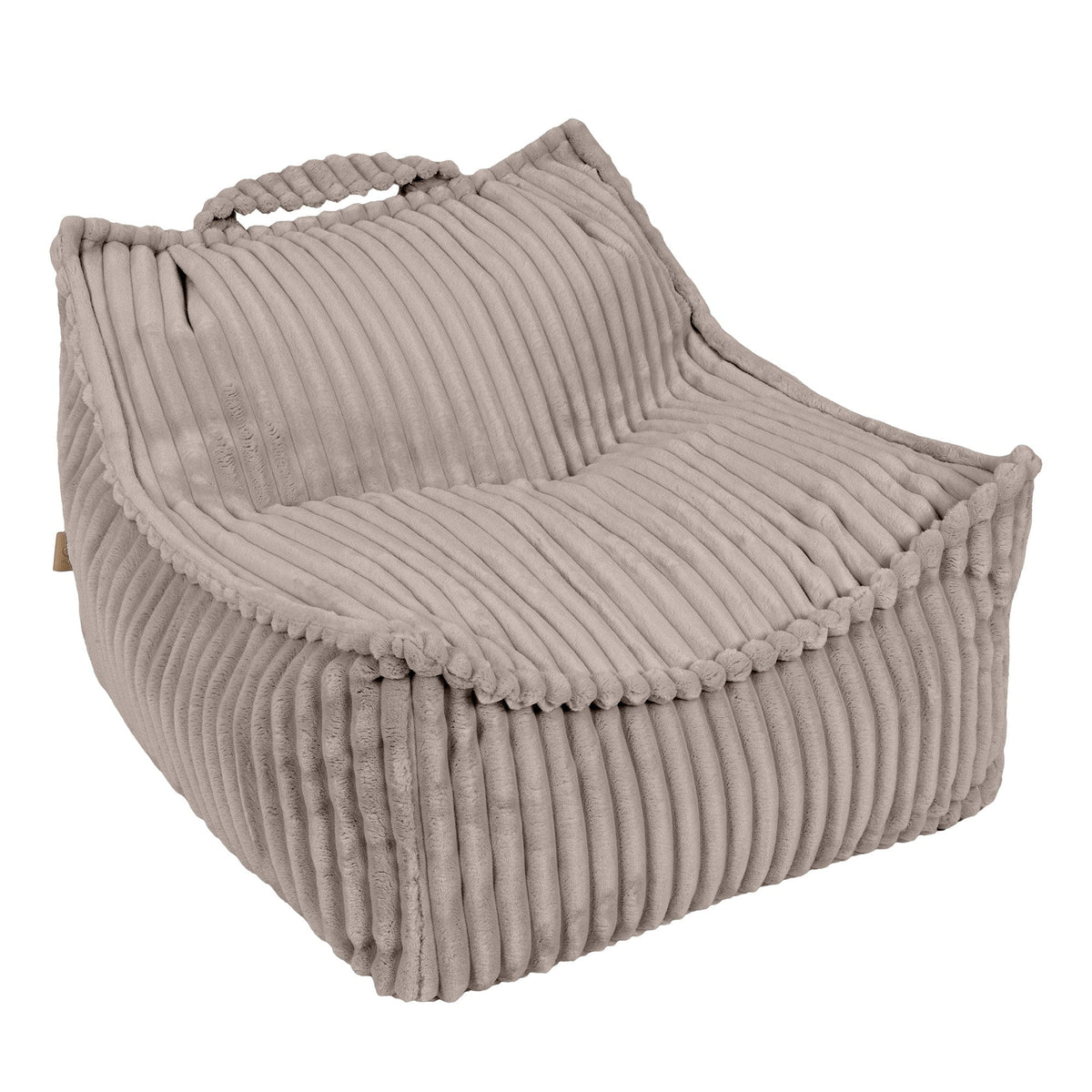 MeowBaby Churros grove ribstof kinderzitzak in beige