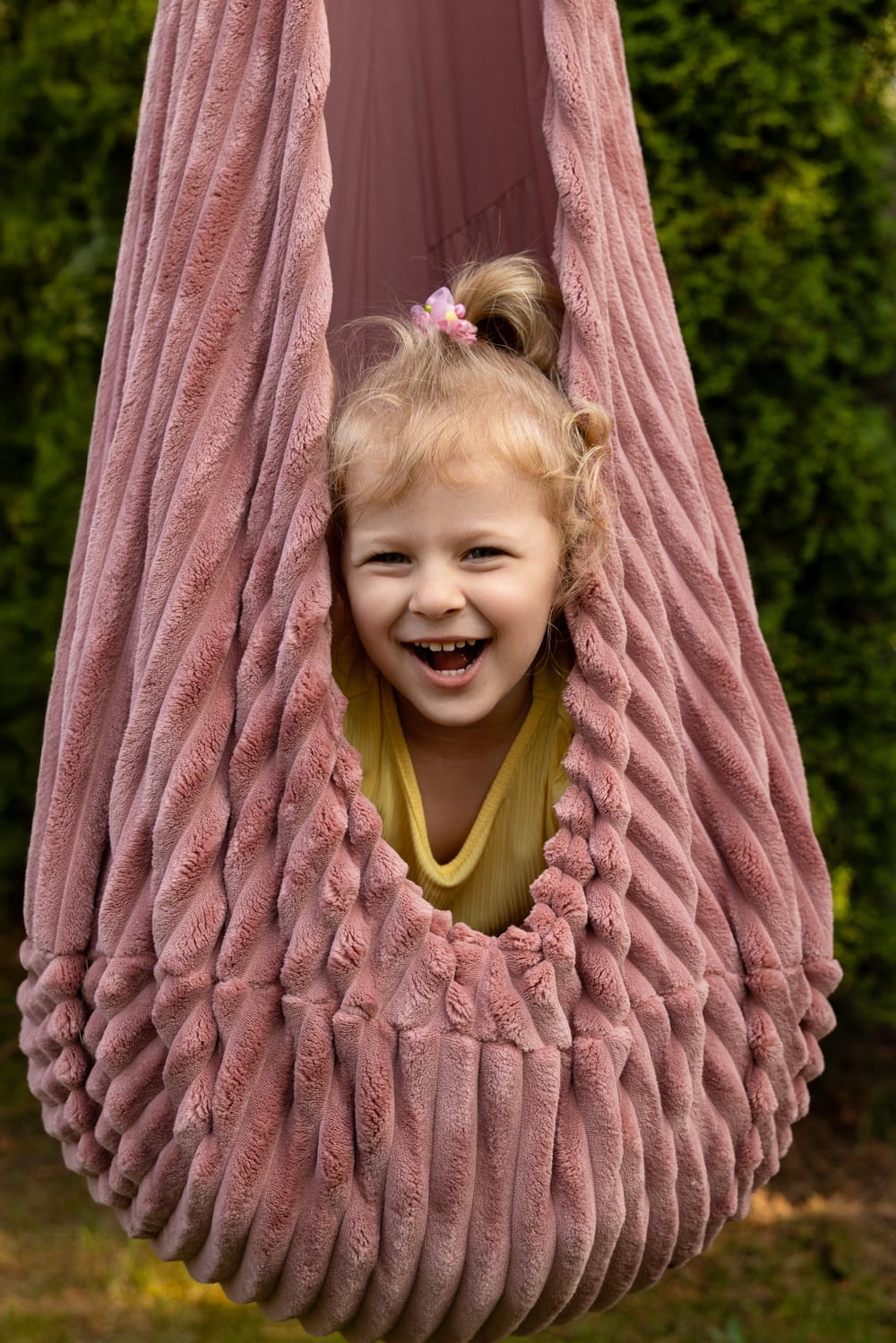 MeowBaby cocon hangschommel voor kinderen – Churros wit – productbeeld 6