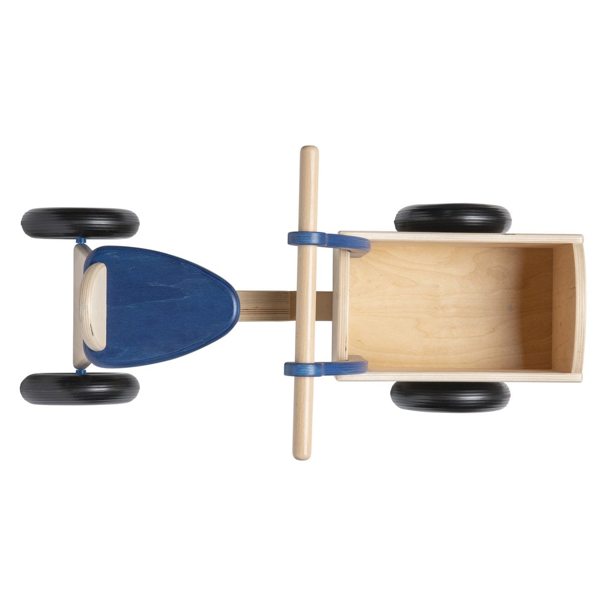 Van Dijk Toys houten loopbakfiets — blauw-