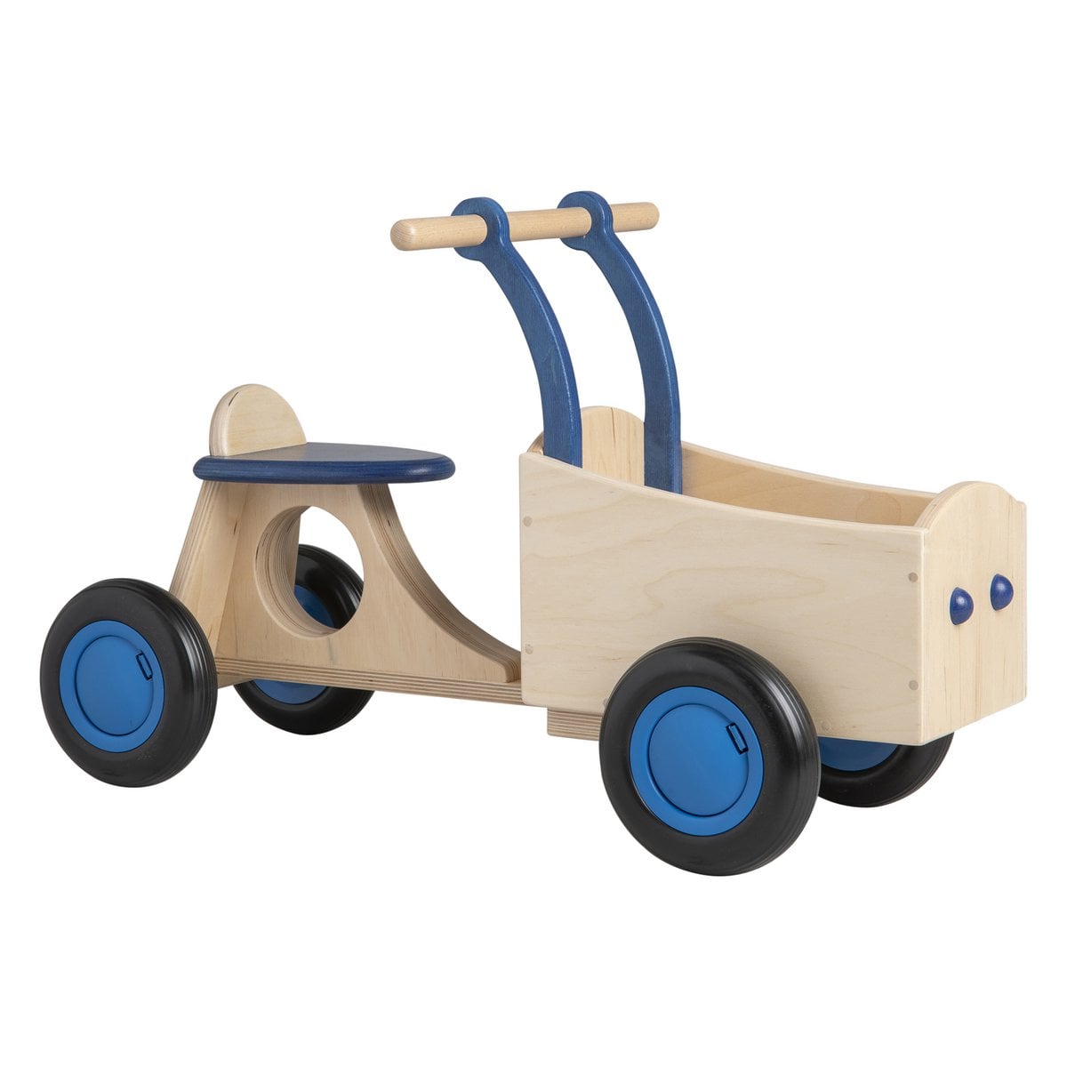 Van Dijk Toys houten loopbakfiets — blauw-