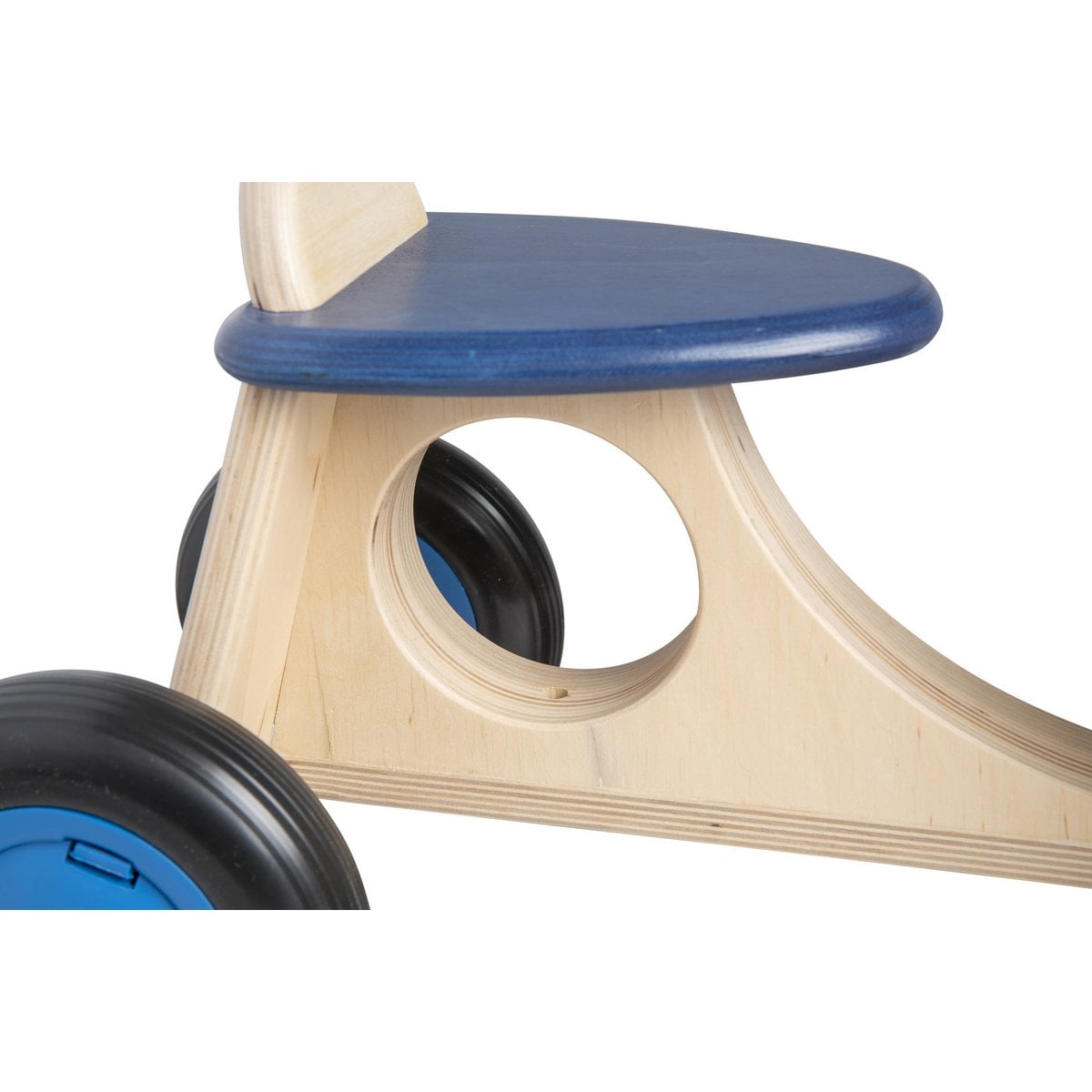 Van Dijk Toys houten loopbakfiets — blauw-