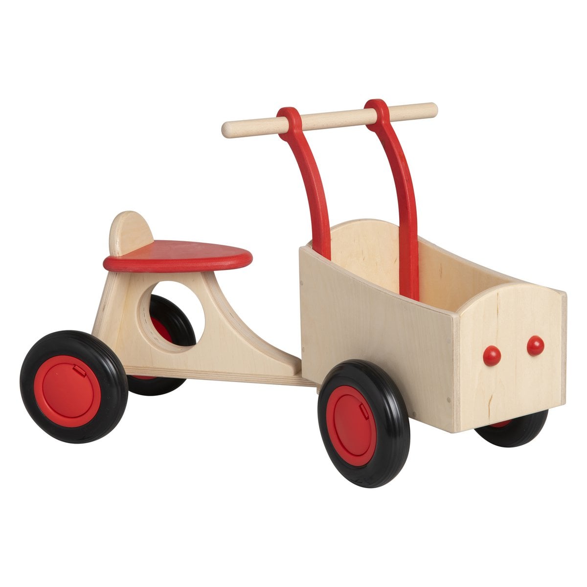 Van Dijk Toys houten loopbakfiets — rood-