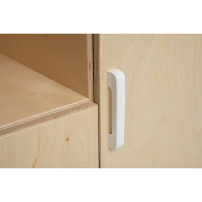 houten poppencommode voor rollenspel in wit