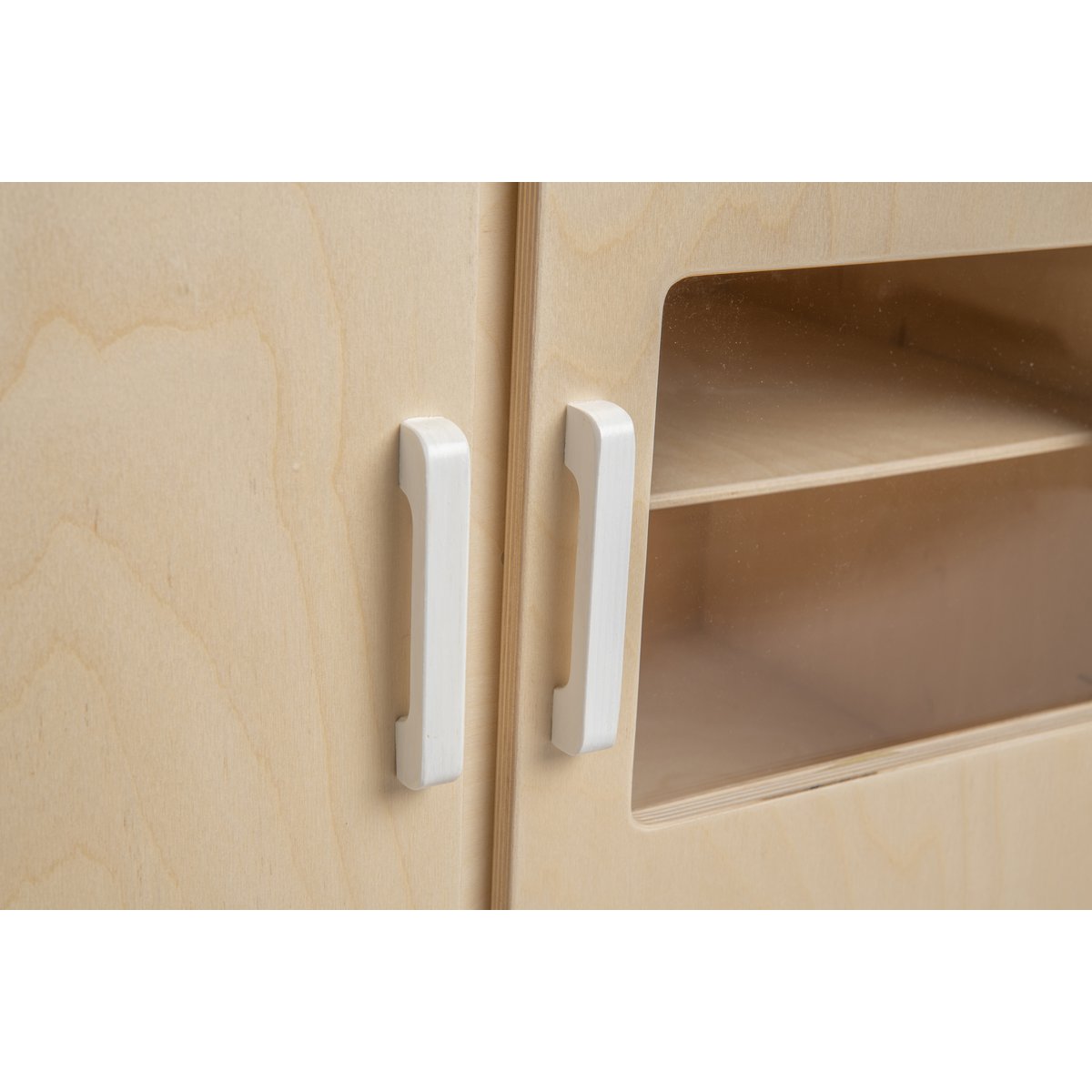 houten poppencommode voor rollenspel in wit