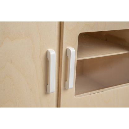 houten poppencommode voor rollenspel in wit