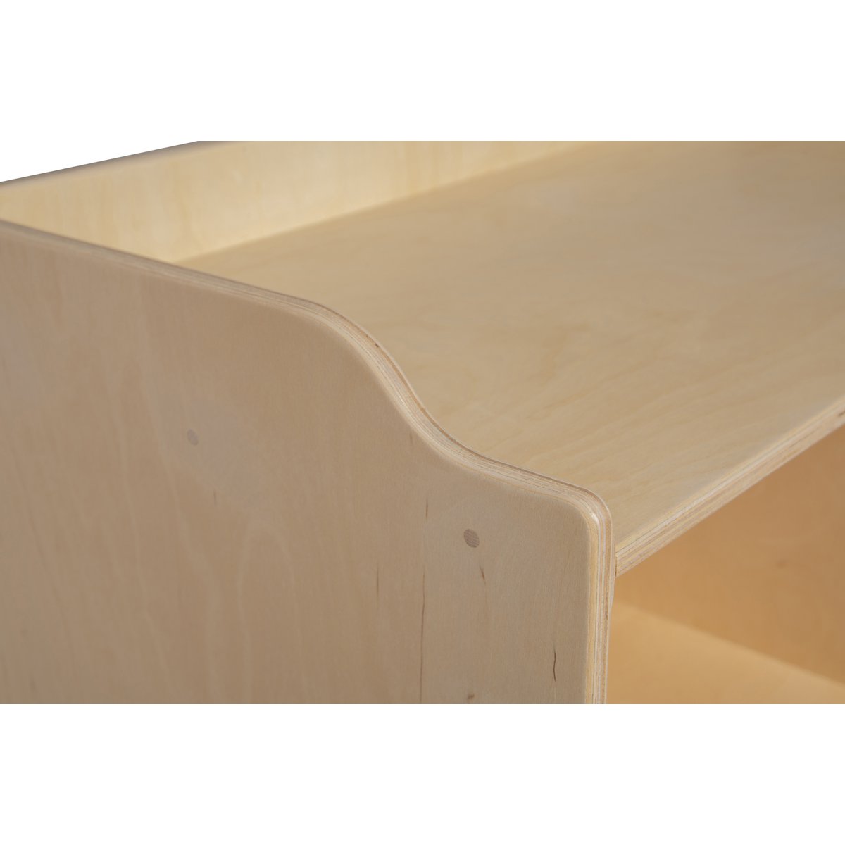 houten poppencommode voor rollenspel in wit