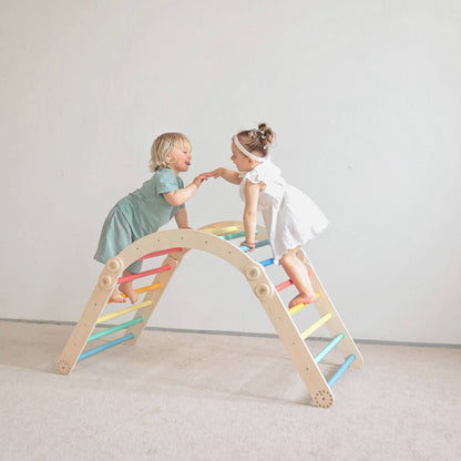 BusyKids klimrek – sprossenwand regenboog