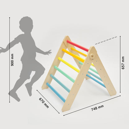 BusyKids Pikler klimdriehoek – regenboog