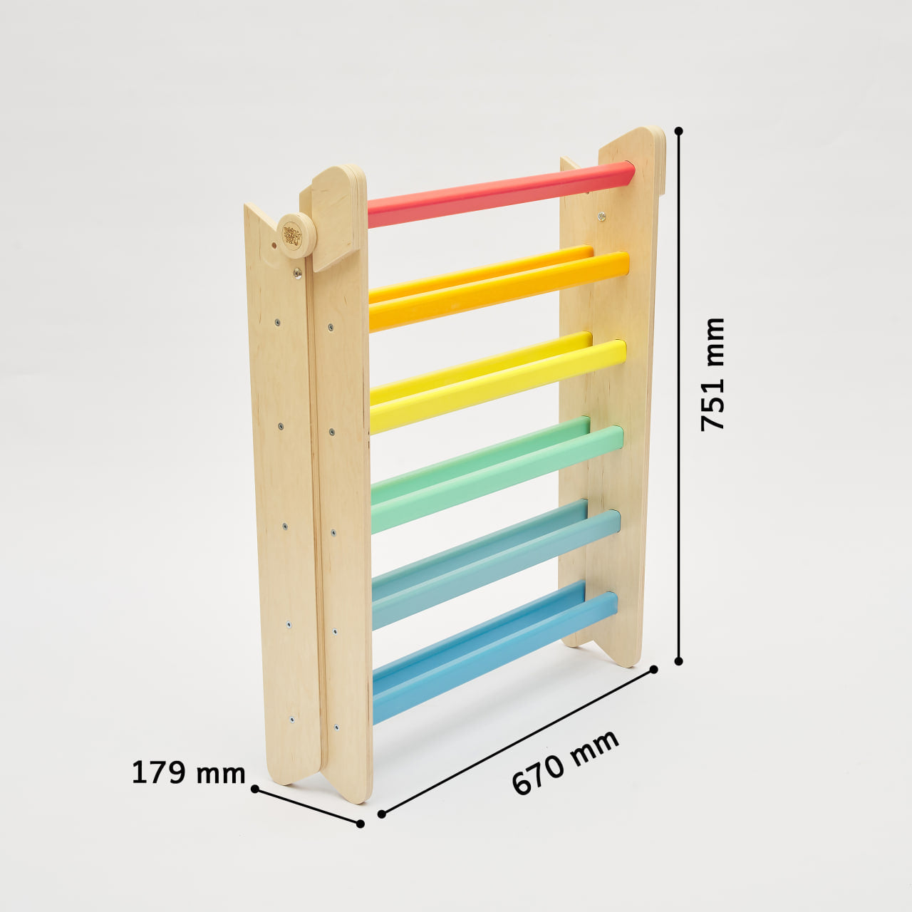 BusyKids Pikler klimdriehoek – regenboog