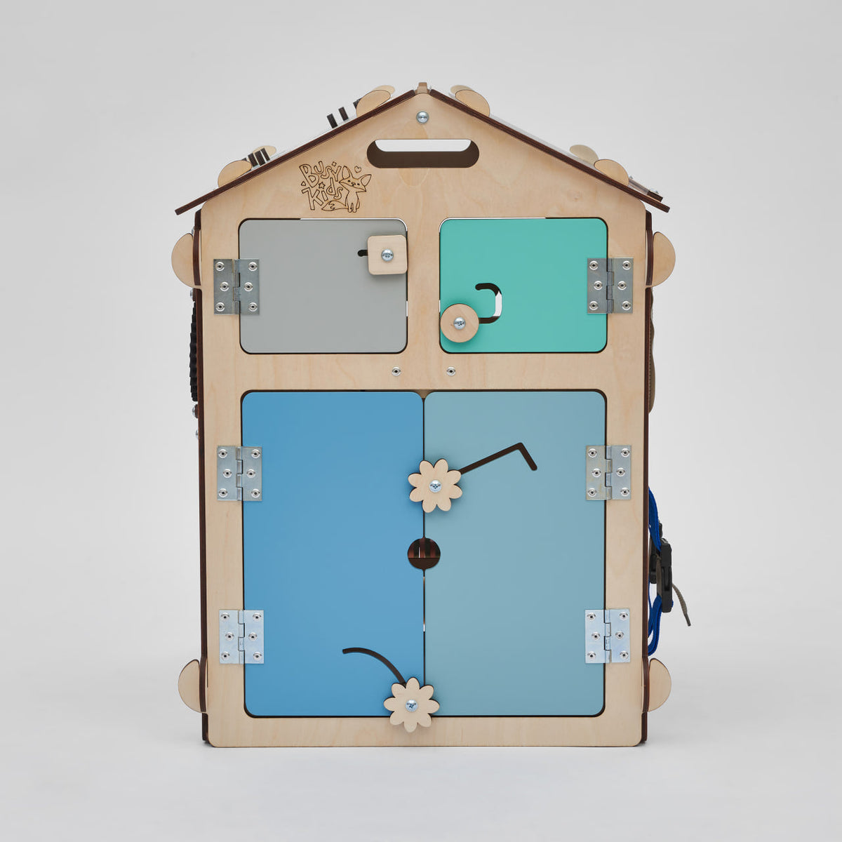 Maisonnette BusyKids Busy Board – naturel menthe, édition limitée