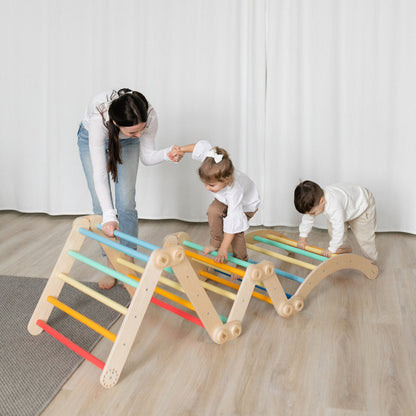 BusyKids klimrek – sprossenwand regenboog
