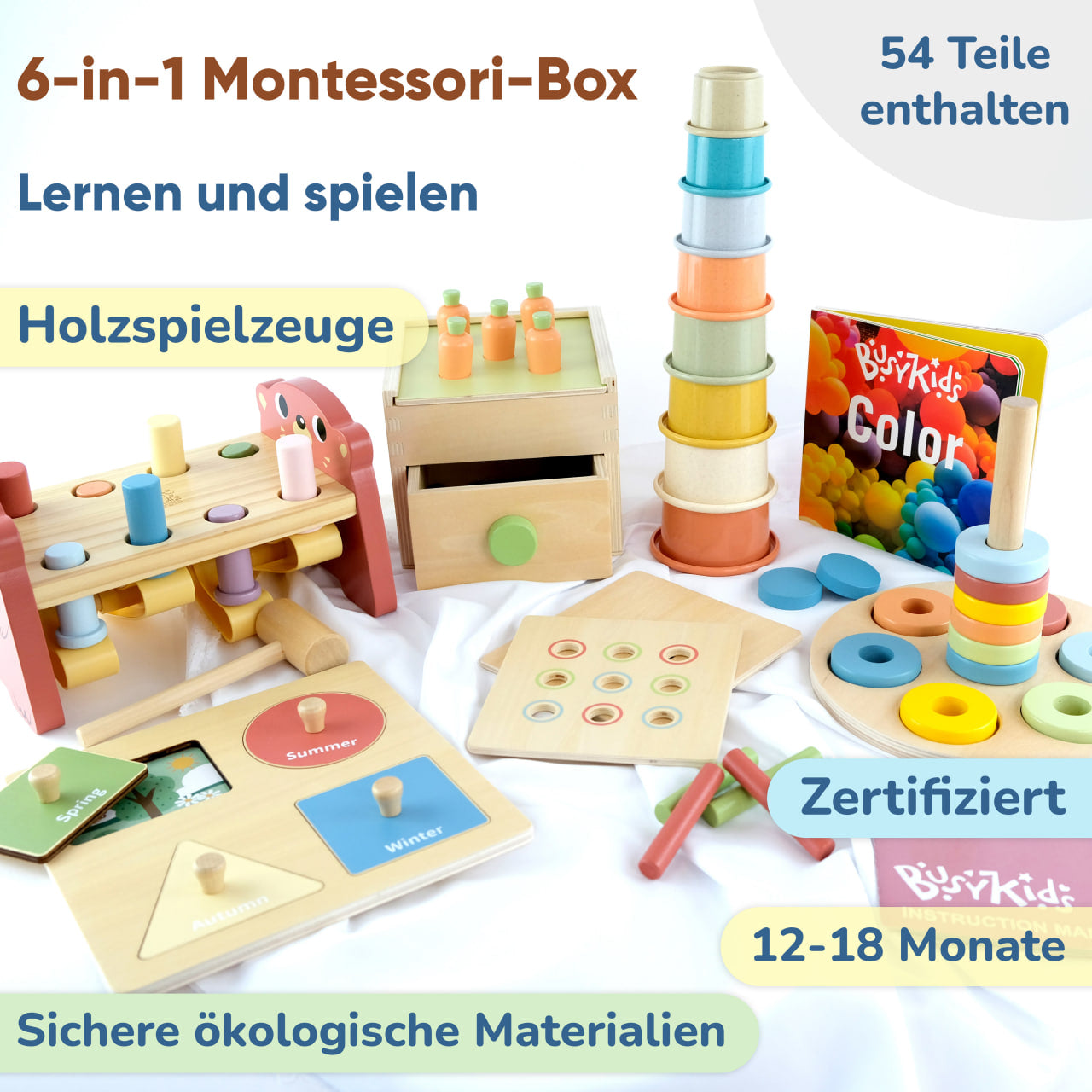 BusyKids Montessori box – 12-18 maanden