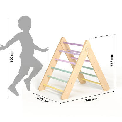 BusyKids Pikler klimdriehoek – regenboog