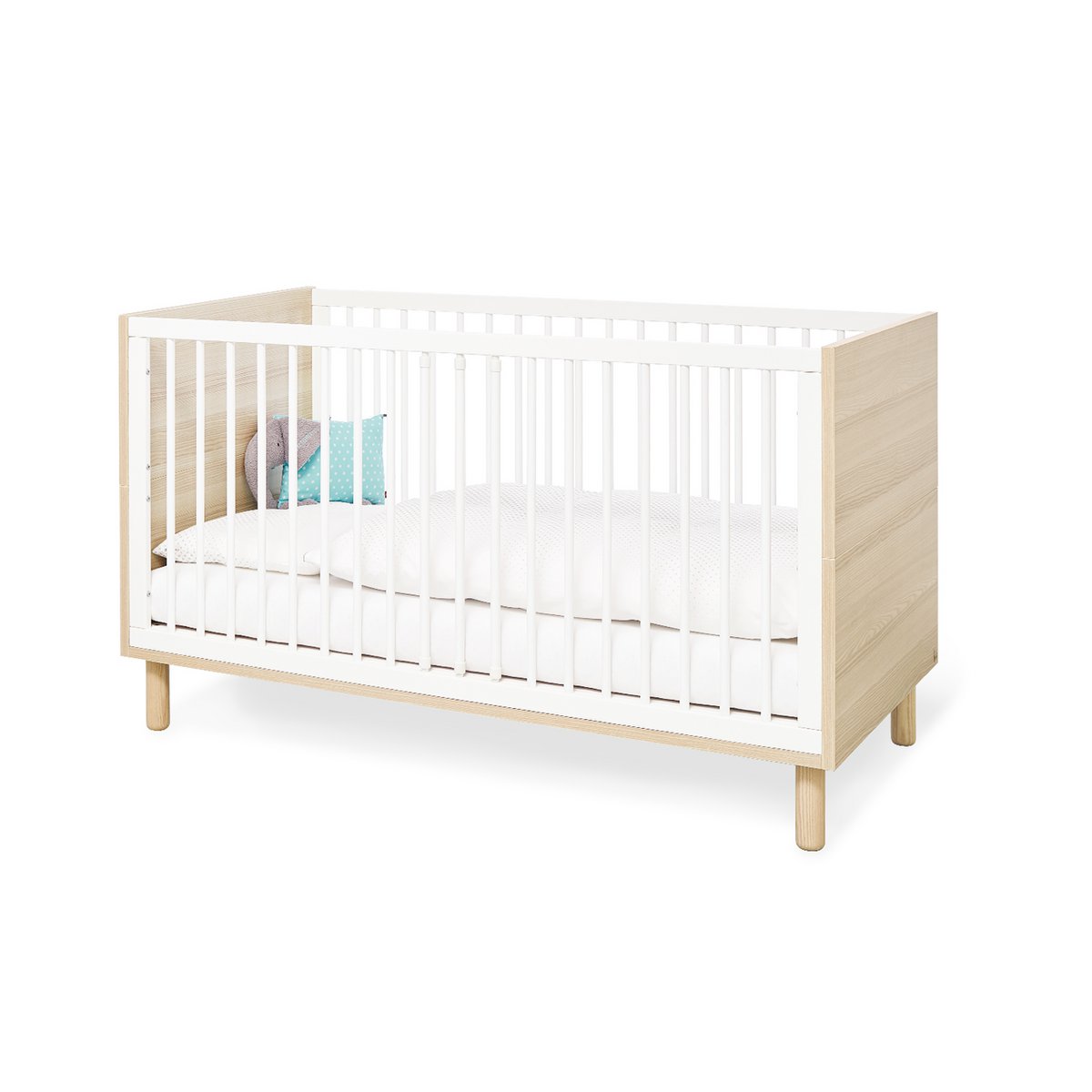 houten ledikant om te bouwen tot juniorbed