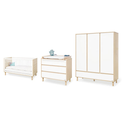 babykamer meubelset 3-delige set met grote kledingkast