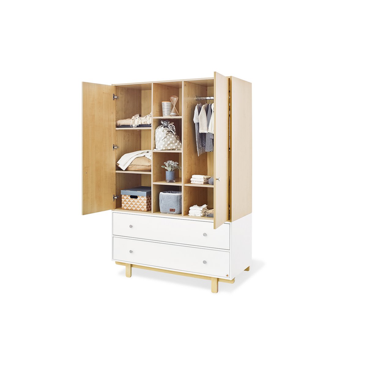 babykamer meubelset 3-delige set met grote kledingkast