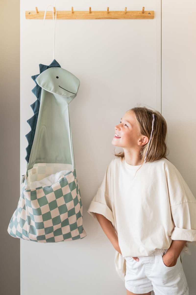 wandopberger met opbergzak voor de kinderkamer
