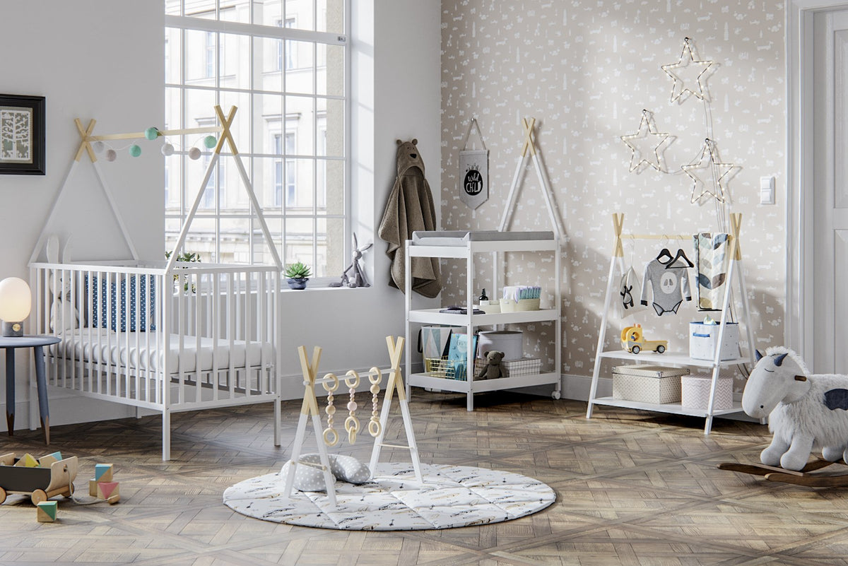 ATB TIPI lit bébé 120 × 60 cm – blanc
