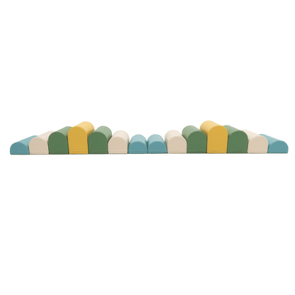 soft play set met modulaire foamblokken voor baby's peuters en kleuters