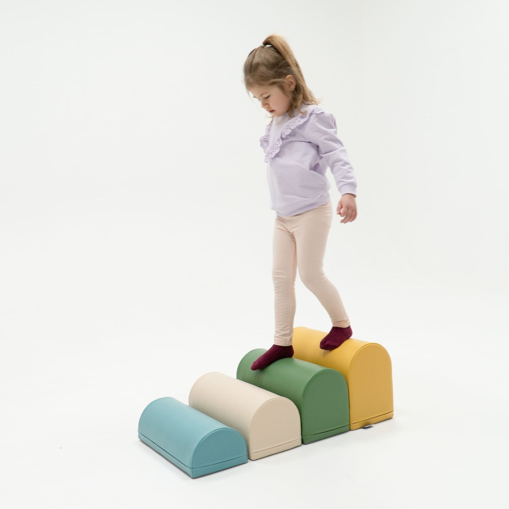 soft play set met modulaire foamblokken voor baby's peuters en kleuters