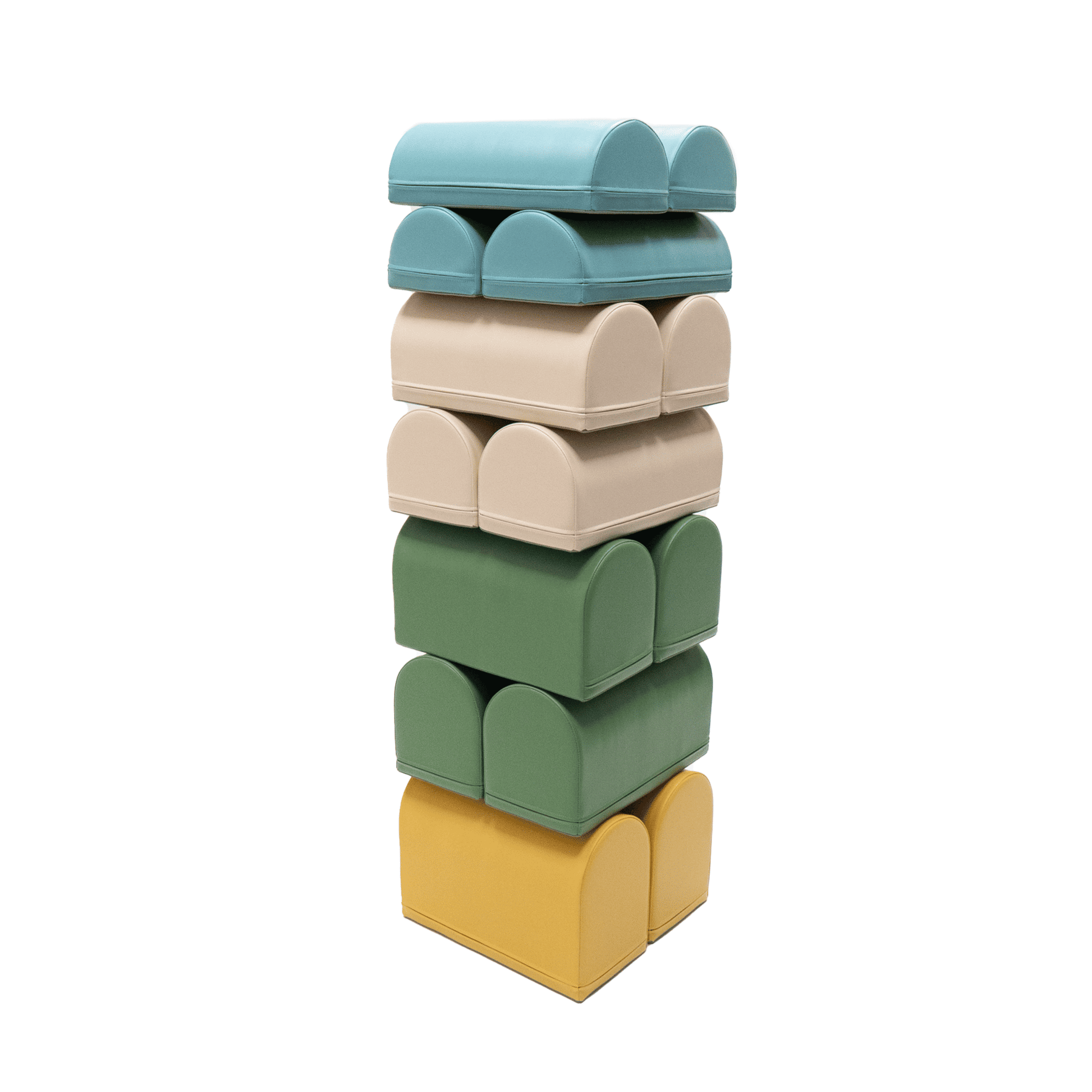 soft play set met modulaire foamblokken voor baby's peuters en kleuters