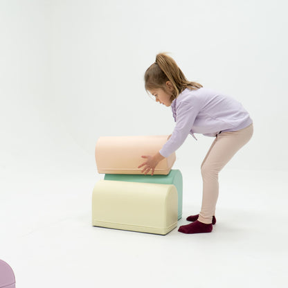 soft play set met modulaire foamblokken voor baby's peuters en kleuters