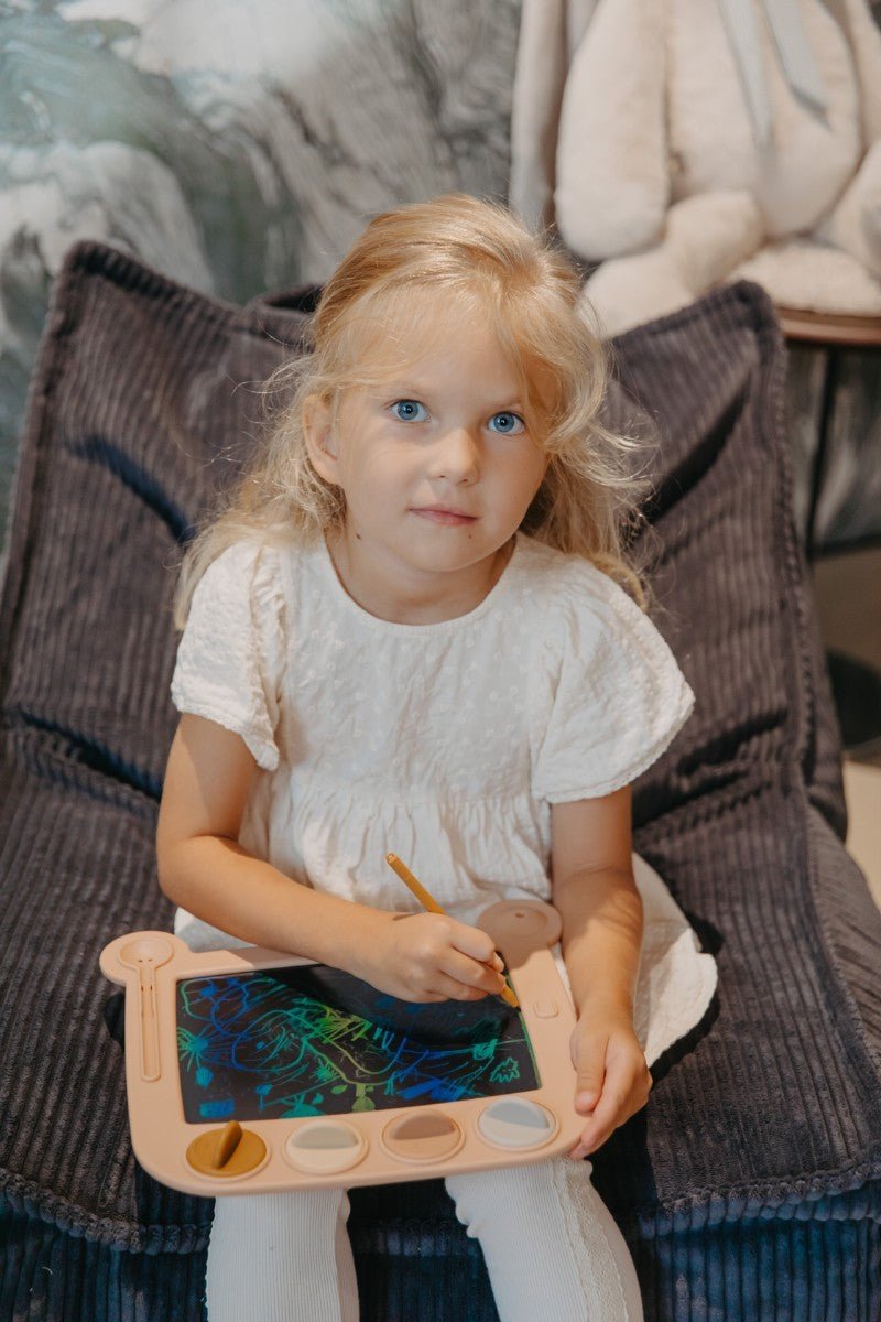 kinderzitzak in antraciet voor peuters en kleuters van 1 tot 4 jaar
