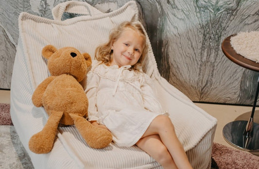 kinderzitzak in beige voor peuters en kleuters van 1 tot 4 jaar