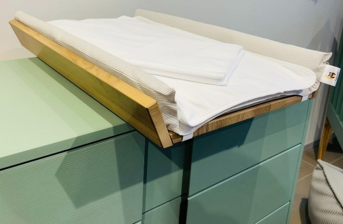 Matelas à langer YappyIcon - Gris naturel – photo du produit